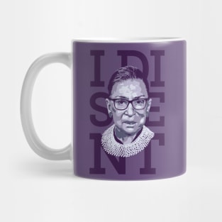 I Dissent RBG Feminist Digital Painting Mug